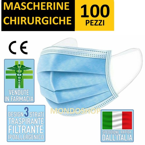 100 mascherine chirurgiche - mascherine,